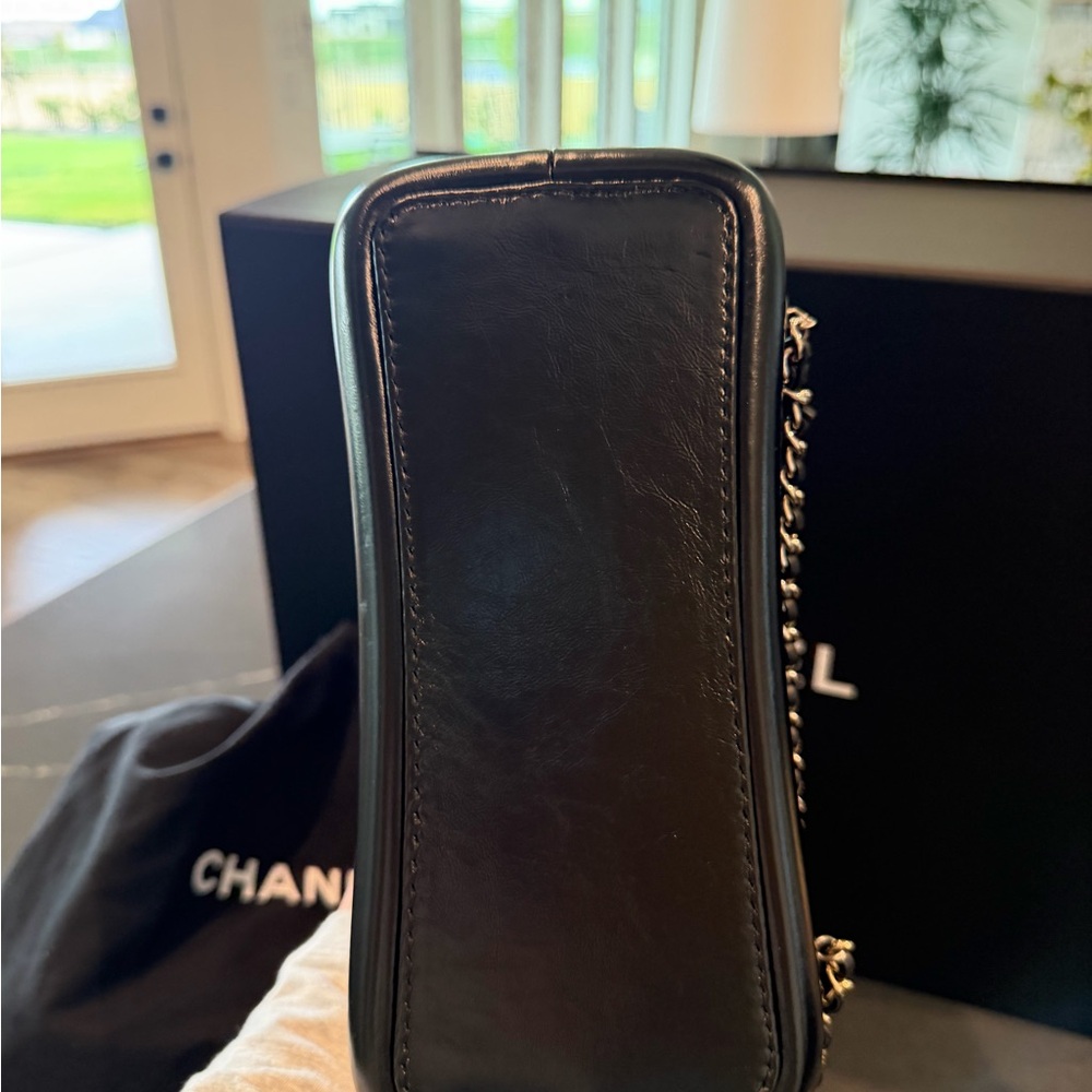 Chanel Black Quilted Drawstring backpack - image 6